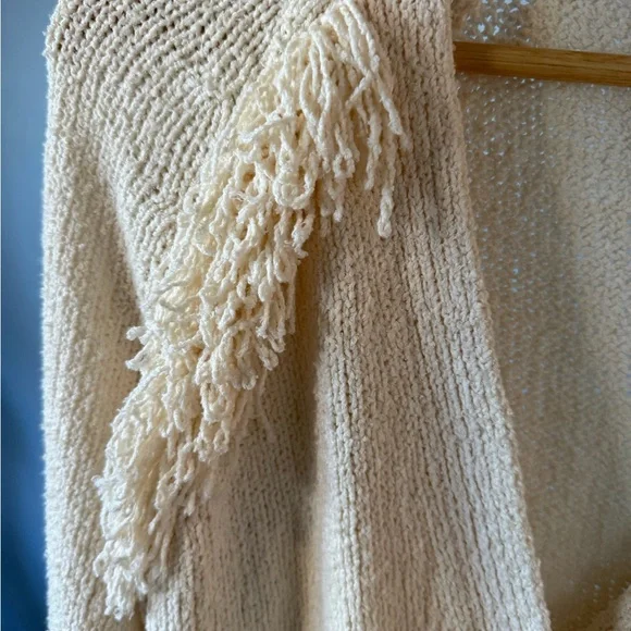 Madewell Women's Cream Button-Up Sweater - Picture 3 of 5